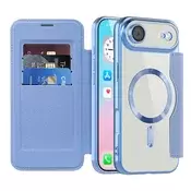 Etui SmartMag Book z Magsafe tehnologijo in RFID denarnico za iPhone Air - light blue
