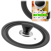 KADAX KADAX stekleni pokrov s silikonskim robom 20–24 cm, (5000551595)