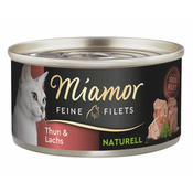 Miamor Feine Filets Naturell tuna in losos 80 g