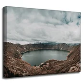 shumee Platno Narava Jezero v gorah 50x40 cm