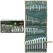 shumee 47-delni komplet kombiniranih ključev Rockforce, 6–32 mm, iz CrV pločevine