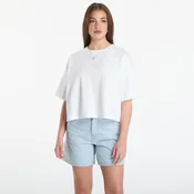 Majice Calvin Klein Jeans Ss Cropped Boxy Satin Floral Tee Bright White M