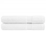 Vidaxl Premium brisače SOLUND 2 kosa bela 100x200 cm 600 gsm