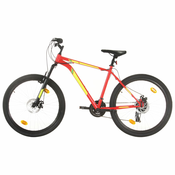 vidaXL Brdski bicikl 21 brzina kotaci od 27,5  okvir od 42 cm crveni