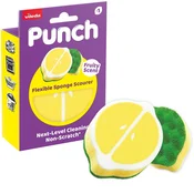 Vileda Vileda Punch Flexible gobica za pomivanje, limona, 1 kos