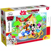 LISCIANI Puzzle Maxi Disney Mickey 2u1 složi I oboji - 60 delova