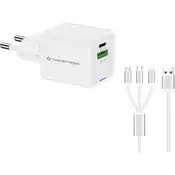 Conceptronic ALTHEA16W punjač za mobitel Univerzalno Bijelo AC Brzo punjenje U zatvorenom