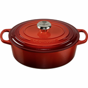 Le Creuset Signature Oval Roaster Cherry Red 33 cm