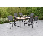 Gardenson VRTNA GARNITURA SIENA aluminij barve grafita, siva