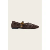 AllSaints sandali usnjeni Sabine Woven Flat