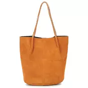 Pieces PCBRIANNA SUEDE SHOPPER Kostanjeva