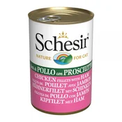 SCHESIR Konzerva piletine i šunke u želeu Adult 140g