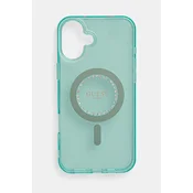 shumee Ovitek Guess IML Rhinestones MagSafe - iPhone 16 Plus (zelen)