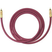 Oehlbach Cinch avdio priključni kabel [1x cinch vtič - 1x cinch vtič] 5 m bordo rdeča pozlačeni kontakti Oehlbach NF 214 SUB