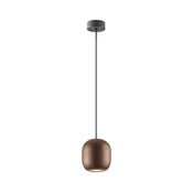 Redo 01-3479 - Luster na sajli BOOM 1xGU10/10W/230V precnik 12 cm braon