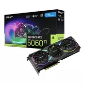 PNY GeForce RTX 5060 Ti ARGB OC 8GB GDDR7 (DLSS 4, 3x DisplayPort, 1x HDMI 2.1)