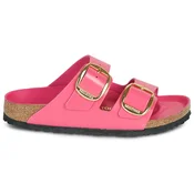 Sneakers Birkenstock Arizona Big Buckle Natural Leather Patent Women High-Shine Fuchsia Tulip EUR 36