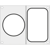 shumee Hendijeva matrica za tesnilni stroj za pladenj 178x113 mm brez pregrade + posodo s premerom 115 mm - Hendi 805657