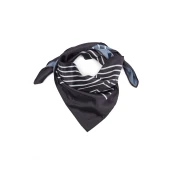 Black womens patterned scarf ORSAY - Womens