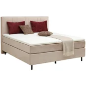 Welnova POSTELJA BOXSPRING 180 cm x 200 cm , tekstil bež