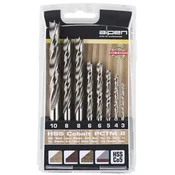 Komplet spiralnih svedrov za les PCTM 8 ALPEN, HSS Co sveder o 3 - 8 mm 8-delni