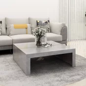 Klubska mizica betonsko siva 100x100x35 cm inženirski les