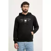 Tommy Hilfiger pulover s kapuco moški bombažen