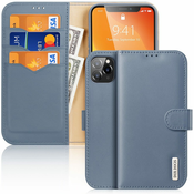 Dux Ducis Hivo preklopna torbica iz pravega usnja za Iphone 11 Pro Max, modra