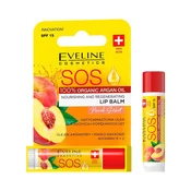 Eveline Eveline Peach Sorbet SOS hranilni in regeneracijski balzam za ustnice - breskev