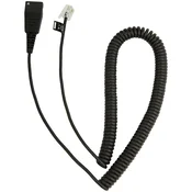 JABRA QD Cord to RJ10, coiled, 0,5 - 2 meters, for Lucent Callmaster V, VI, Cisco 79xx and PLX A22
