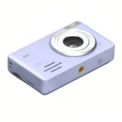 INF 4K 64MP Digitalni Fotoaparat z 18x Zoomom - Potovalna Kamera za Selfije Purple, (5000235257)