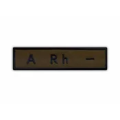 shumee Našitek krvne skupine A Rh - - Samolepilna podlaga - Vezen našitek/značka/emblem