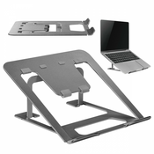 Fordable laptop stand grey Ergo Office ER-416