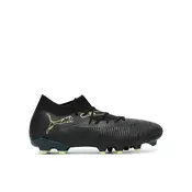 PUMA FUTURE 8 MATCH FG/AG Football Boots Unisex, Shoes, Black/Fizzy Light/Green Terrain, 41
