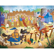 CLEMENTONI Puzzle Bilo je nekoč: Viteški turnir 30 kosov