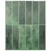 Vidaxl Pravokotna ploščica 20 szt. Temno zelena 29 x 23 x 0,08 cm