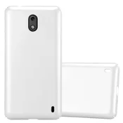 Cadorabo Cadorabo Case, združljiv z Nokia v kovinskem srebru - trdi zaščitni pokrov v kovinskem videzu pred praskami in udarci, (20569091)