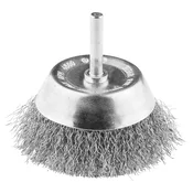 Žična krtača 70 mm, valovita žica, INOX, s 6 mm steblom