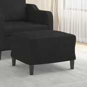 Greatstore Stolček za noge črn 60x50x41 cm blago
