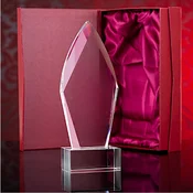 shumee Veliki kristal 26 cm s stojalom, kristalna figurica za graviranje ali tisk, z okrasnim etuijem