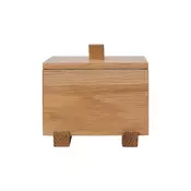 Ferm Living škatla za shranjevanje iz hrastovega lesa 9,5 x 10 x 11 cm