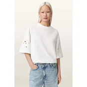 AllSaints oversize kratka ženska majica bombažna LOLA
