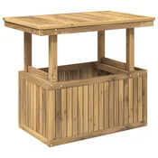 vidaXL Bela 90 x 55 x 75/44,5 cm