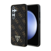 Guess 4G Trokut Metalni Logo - Samsung Galaxy S24 Case (Crna)