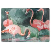 Decormat Podloga za stol Painted flamingos 140x100 cm 15 cm