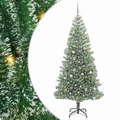 Umjetno Božicno Drvo s Snježnim Flokom i LED Svjetlom 240 cm