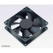 Dodatni ventilator Akasa 80x80x25 črn OEM L