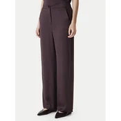 Marella Hlače iz tkanine Robinia2 2615131281 Rjava Straight Fit