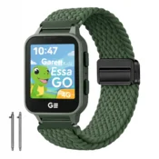 Pašček za Garett Kids Essa GO 4G zapestnico 20 mm zelen pleten