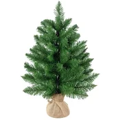 Homestar Mini božično drevo 60 cm z umetnim snegom in betonskim podstavkom, večbarvno